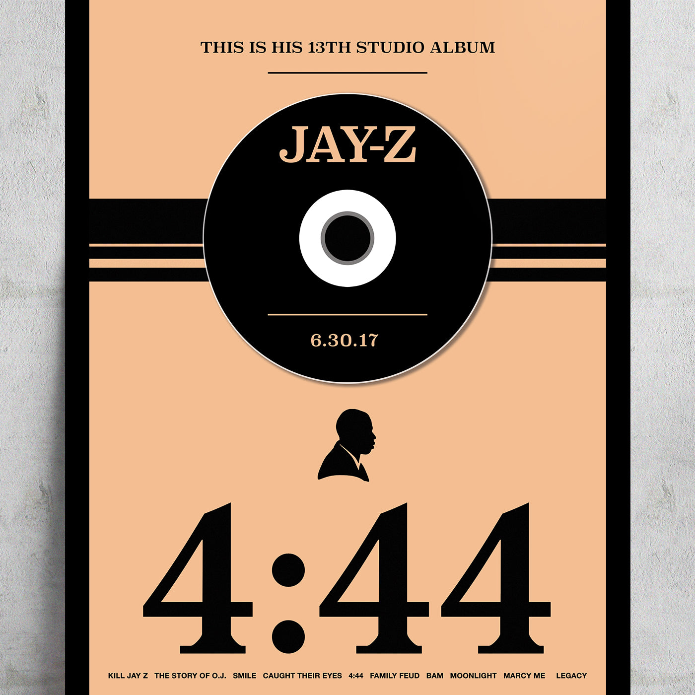 JAY-Z '444' FRAMED CD ALBUM PLAQUE