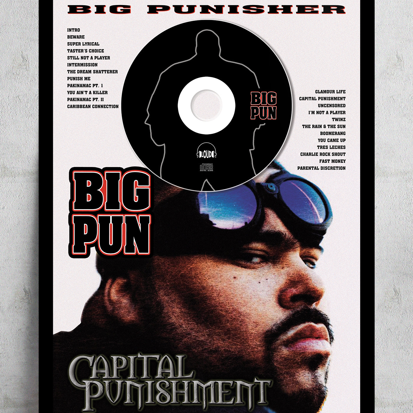 BIG PUN 'CAPITAL PUNISHMENT' FRAMED CD ALBUM PLAQUE