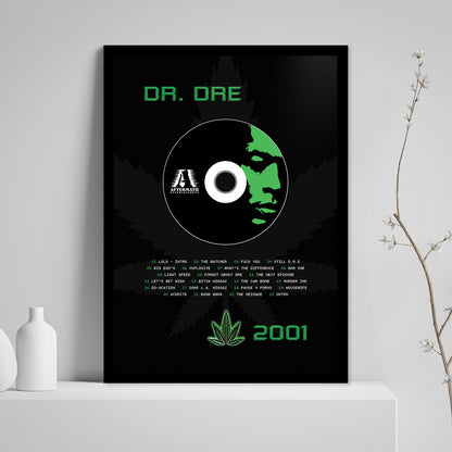 DR. DRE '2001' FRAMED CD ALBUM PLAQUE