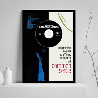 COMMON SENSE 'RESURRECTION' FRAMED CD ALBUM PLAQUE