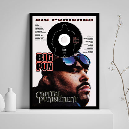 BIG PUN 'CAPITAL PUNISHMENT' FRAMED CD ALBUM PLAQUE