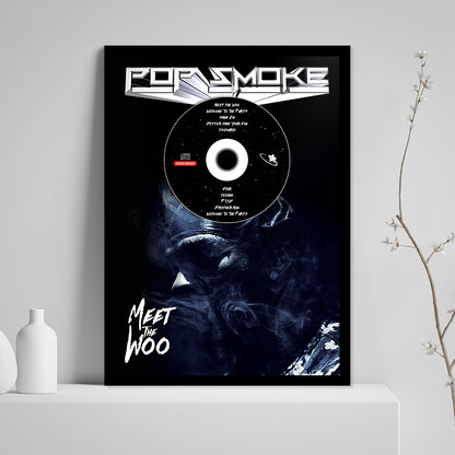 POP SMOKE 'MEET THE WOO' FRAMED CD ALBUM PLAQUE