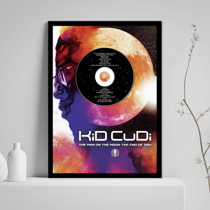 KID CUDI 'MAN ON THE MOON - THE END OF DAY' FRAMED CD ALBUM PLAQUE