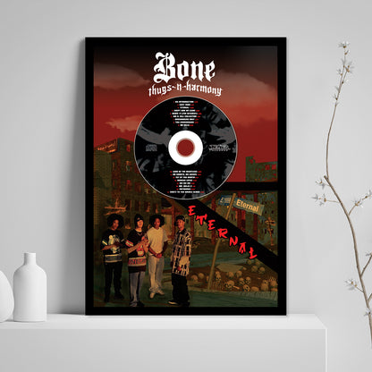 BONE THUGS-N-HARMONY 'E. 1999 ETERNAL' FRAMED CD ALBUM PLAQUE