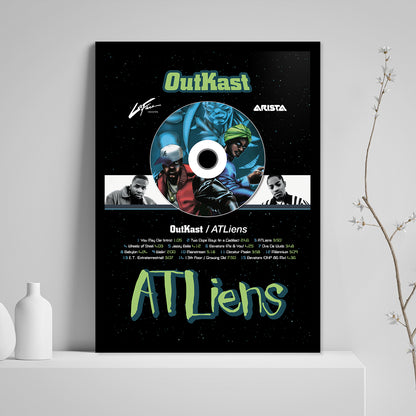 OUTKAST 'ATLIENS' FRAMED CD ALBUM PLAQUE