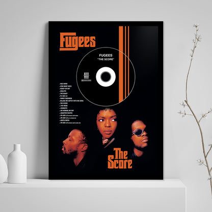 FUGUEES 'THE SCORE' FRAMED CD ALBUM PLAQUE