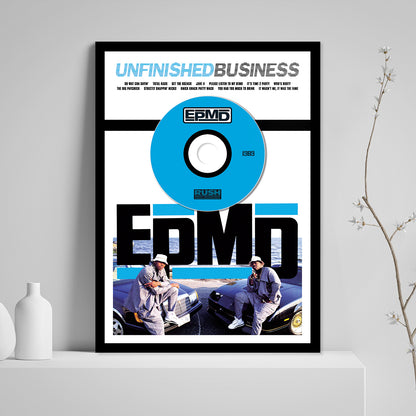 EPMD 'UNFINISHED BUSINESS' FRAMED CD ALBUM PLAQUE