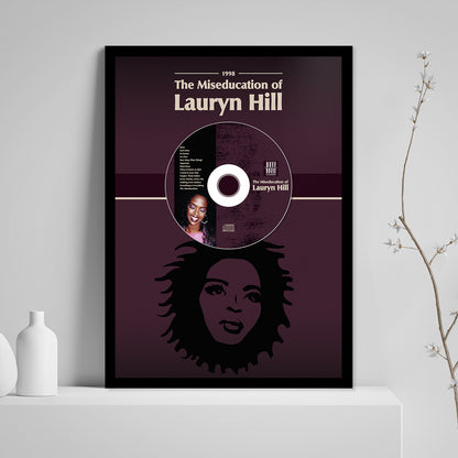 LAURYN HILL 'THE MISEDUCATION' FRAMED CD ALBUM PLAQUE