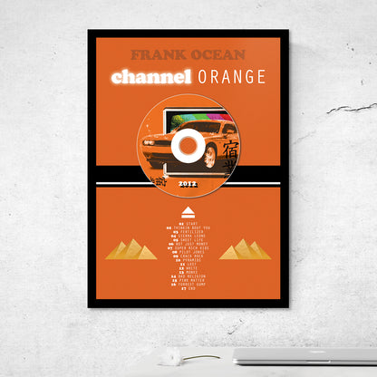 FRANK OCEAN 'CHANNEL ORANGE' FRAMED CD ALBUM PLAQUE