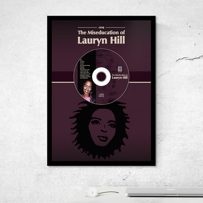 LAURYN HILL 'THE MISEDUCATION' FRAMED CD ALBUM PLAQUE