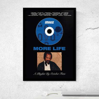 DRAKE 'MORE LIFE' FRAMED CD ALBUM PLAQUE