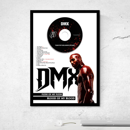 DMX 'FLESH OF MY FLESH, BLOOD OF MY BLOOD' FRAMED CD ALBUM PLAQUE