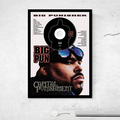 BIG PUN 'CAPITAL PUNISHMENT' FRAMED CD ALBUM PLAQUE