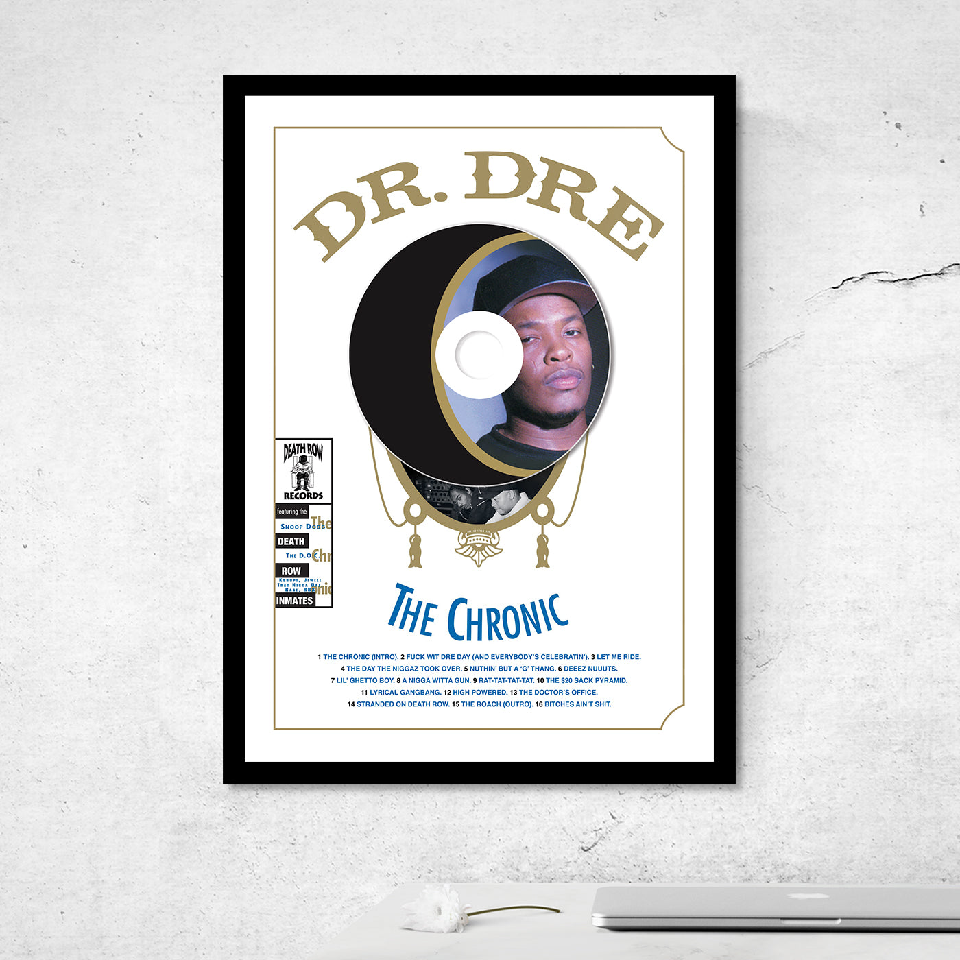 DR. DRE 'THE CHRONIC' FRAMED CD ALBUM PLAQUE