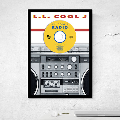 LL COOL J 'RADIO' FRAMED CD ALBUM PLAQUE