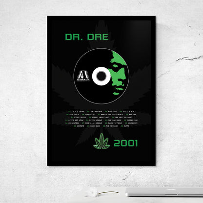 DR. DRE '2001' FRAMED CD ALBUM PLAQUE