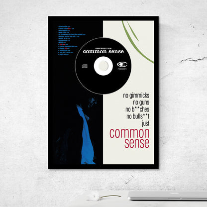 COMMON SENSE 'RESURRECTION' FRAMED CD ALBUM PLAQUE