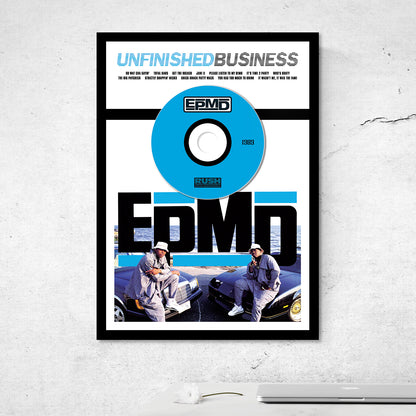 EPMD 'UNFINISHED BUSINESS' FRAMED CD ALBUM PLAQUE