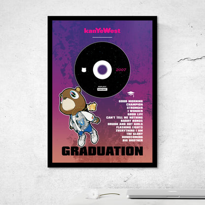 KANYE WEST 'GRADUATION' FRAMED CD ALBUM PLAQUE