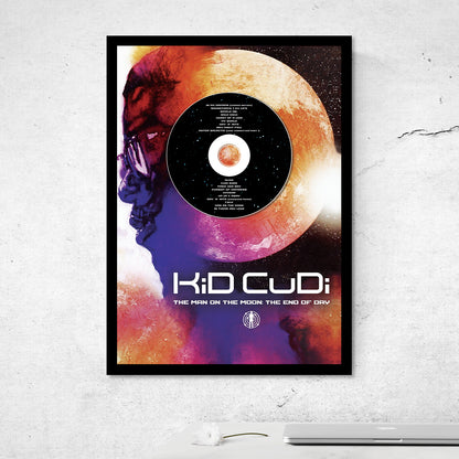 KID CUDI 'MAN ON THE MOON - THE END OF DAY' FRAMED CD ALBUM PLAQUE