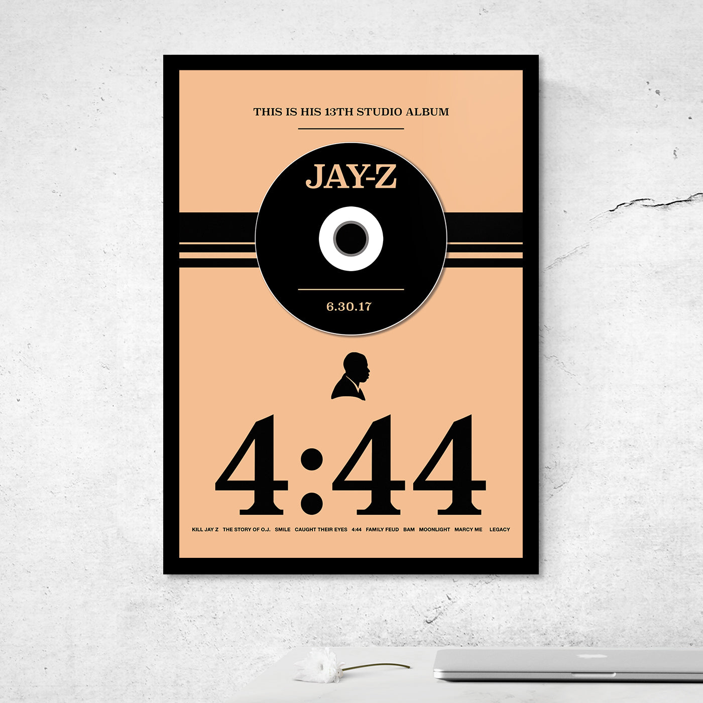 JAY-Z '444' FRAMED CD ALBUM PLAQUE