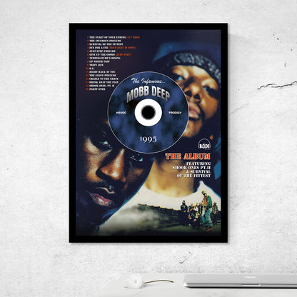 MOBB DEEP 'THE INFAMOUS' FRAMED CD ALBUM PLAQUE