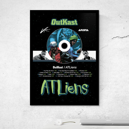 OUTKAST 'ATLIENS' FRAMED CD ALBUM PLAQUE